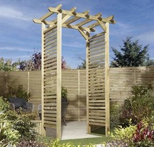 Wooden Garden Archway Stapeley Rowlinson 10 Year Guarantee Outdoor Arch Pergola