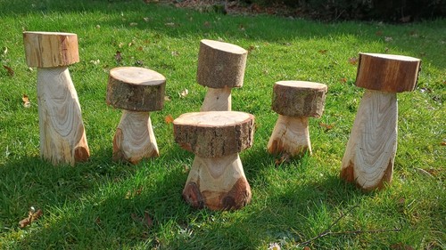 Wooden mushrooms toadstool - wooden,