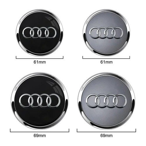 4pcs audi wheel centre caps - centre,