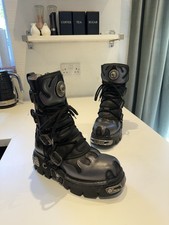 New Rock Reactor Flame Boots