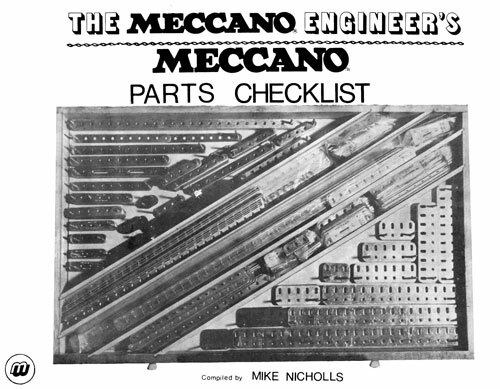 Meccano parts checklist - parts,