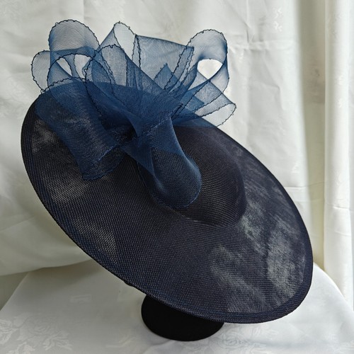 Navy blue flower - flower, wide