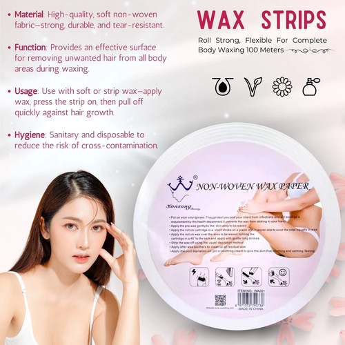 Paper wax strips non woven - wax,