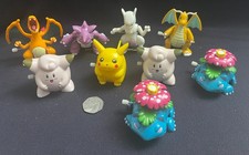 Pokemon Vintage Tomy Clockwork Figures x9 incl Dragonite, Pikachu, Mewtwo + 6