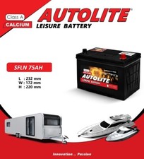12V 75AH LEISURE BATTERY SFLN 75AHC100  FOR CARAVAN MOTORHOME / R