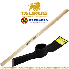 90 CM MARKSMAN WOODEN Beech Handle & 5LB MATTOCK HEAD PICK AXE Garden Digging UK
