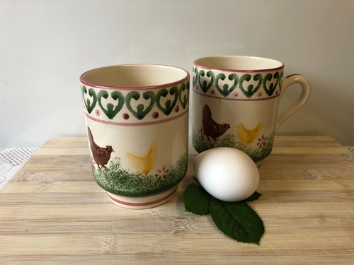 Vintage farmyard spongeware - farmyard, x