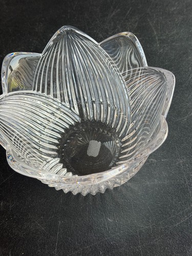 Clear glass ribbed - glass, tulip