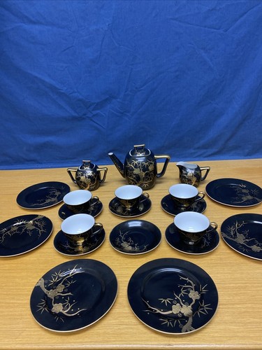 Vintage pcs black gold - pcs, &