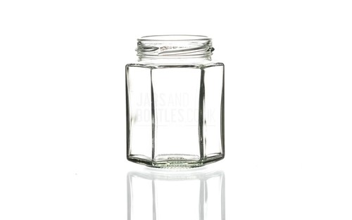 190ml hexagonal jam jars - jars, with