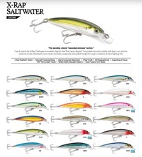 Rapala X Rap Saltwater SXR10 Artificial Fishing Spinning Lure Bass X-Rap 10