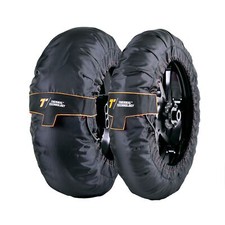 Thermal Technology PERFORMANCE Tyre Warmers BLACK XXL Front 120 Rear 180-200