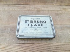 Vintage Collectable Tin - Ogden's St Bruno Dark Flake - One Pound Tobacco Tin