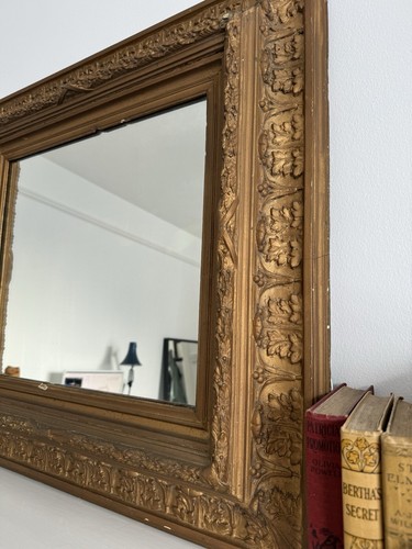 Antique victorian gilt - victorian, mirror