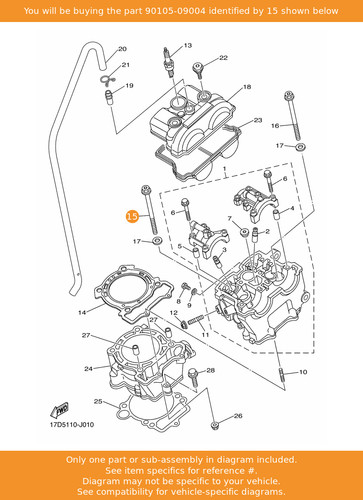 Yamaha bolt flange - yamaha, bolt,