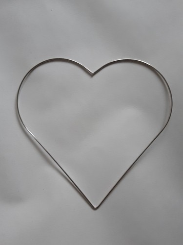Metal floral hoops heart - metal,