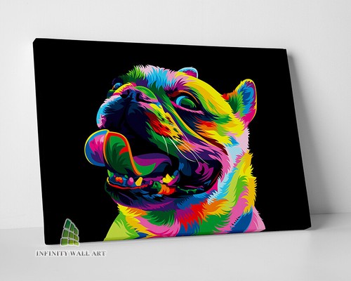 Dog pug abstract - dog, colour