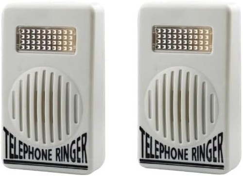 2pcs white telephone ringer - 2pcs,