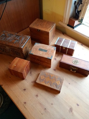 Job lot wooden box - box, boxes