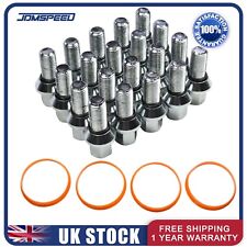 20x M14 x 1.5 Wobble Wheel Variable Bolts, Spigot Rings, BMW to Vauxhall Vivaro