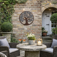 Metal Blue Green Tree of Life