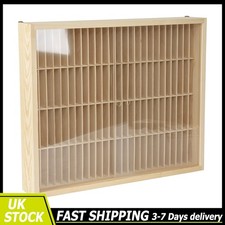 100 Grids Wooden CD DVD Game Book Storage Shelf Wall Mounted Display Cabinet
