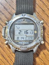 Men’s Citizen Hyper Aqualand Watch 11 Inches Long With Papers