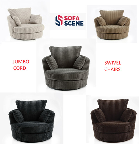 Jumbo cord sofa - sofa, swivel