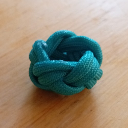 Teal paracord scout - teal, woggle
