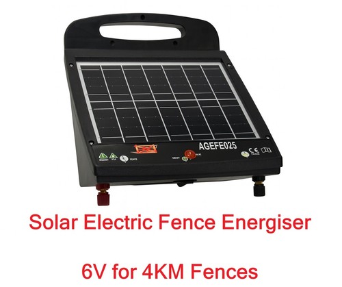Solar electric fence energiser - solar,