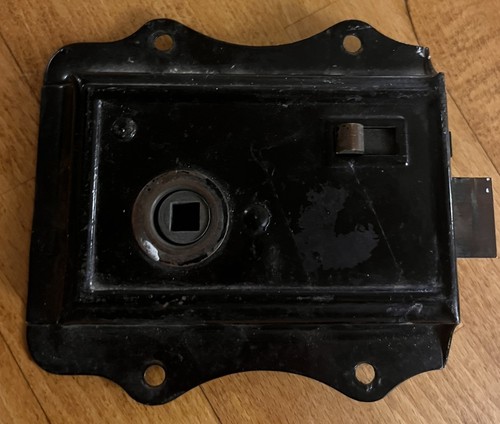 Vintage antique rim lock - vintage,