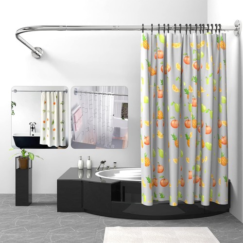 Shaped shower curtain rail - l,