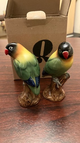 Quail pottery salt pepper - quail,