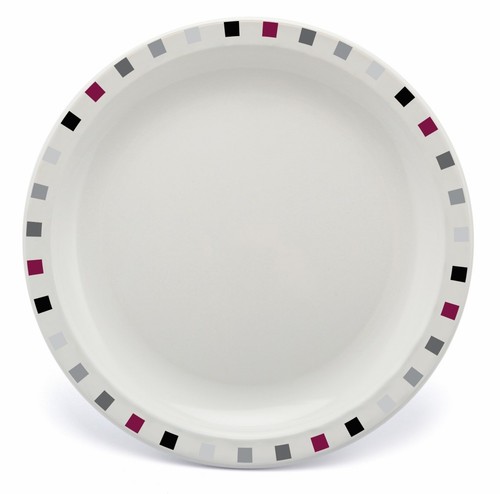 Duo white dinner plates - white,