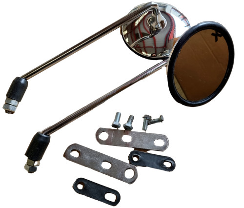 Vespa pair chromed handle - chromed, bar