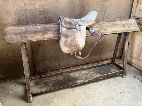 Saddle wood horse - saddle,