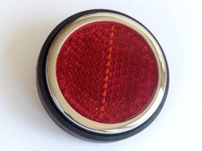 Lucas Style RER14 Red Reflector Chrome Rim Land Rover Morris Traveller 57083