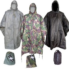 High Quality Waterproof  US Ripstop Nylon Military Style Poncho Army Basha