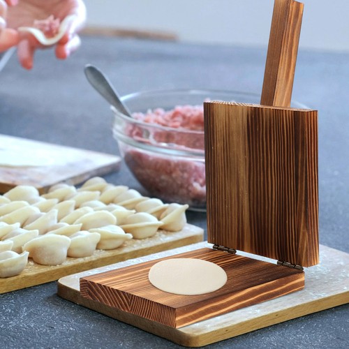 Pizza dough press wooden - press,