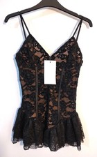 Zara Lace Frill Peplum Top