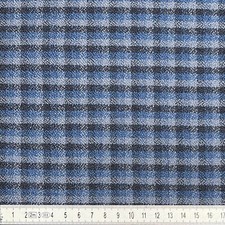 Mercedes Benz Upholstery Fabric C107 R107 SL SLC W124 W201 Check 3 Blue 032 072