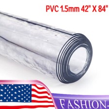 Clear Transparent PVC Plastic Tablecloth Protector Waterproof Dining Table Cover
