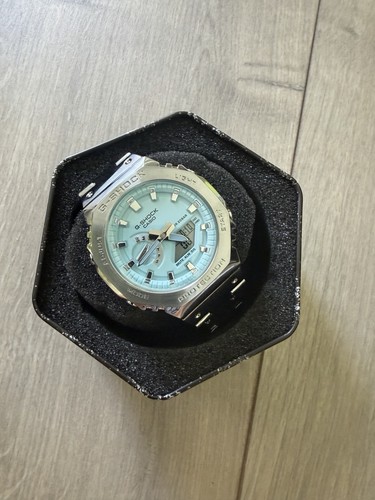 Casio shock silver and blue - silver,