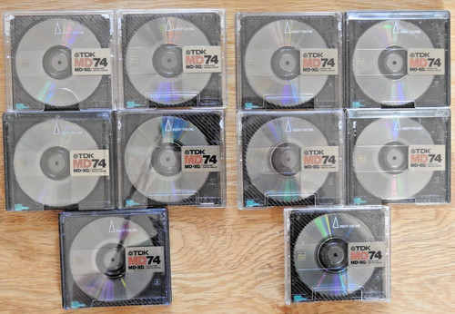 Tdk silver minidiscs - xg,