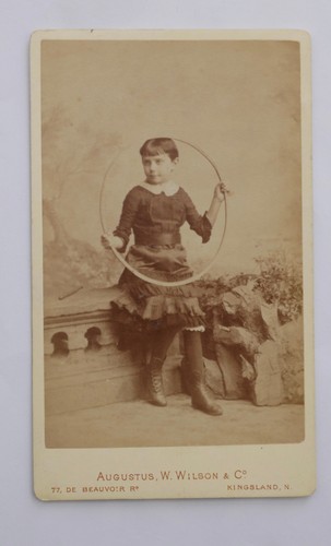 Cdv victorian girl boots - of,