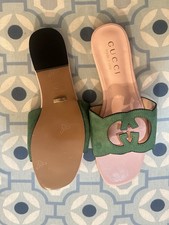Gucci Flats/  green Sandals EU