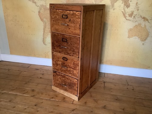 Antique wooden filing cabinet - antique,