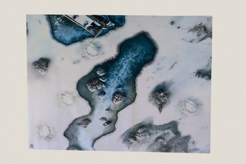 Snow themed neoprene tabletop - themed,