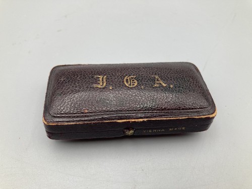 Antique vintage brown leather