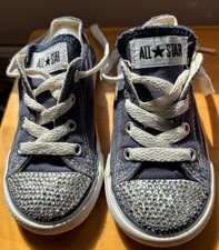 Child Converse blinged shoes